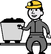 Uśmiechnięty górnik